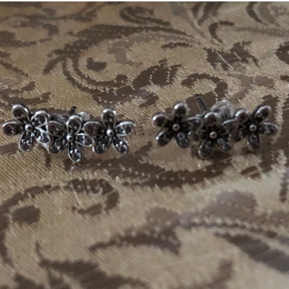 Pandora Daisy Flower Earrings